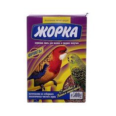 Жорка для мелких и средних попугаев с фруктами (коробка), 0,500 кг (2 шт)