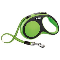 Поводок-рулетка для собак Flexi New Comfort S ленточный зеленый 5 м