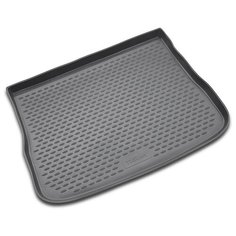 Коврик в багажник VW Tiguan 2007-2016, кросс. (полиуретан, серый) Element