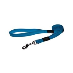 Rogz поводок серия utility, размер xl, ширина 2,5 см, длина 1,2м, голубой (fixed lead) hl05f, 0,120 кг
