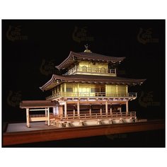 Конструктор Woody Joe Золотой павильон Kinkaku Gold