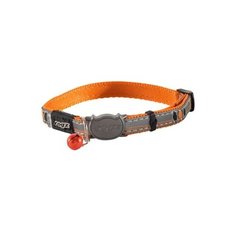 Rogz ошейник с застежкой для кошек nightcat птички на проводах, оранжевый, ширина 1,1см, размер 20-31см (safeloc buckle collar) cb08d, 0,010 кг (2 шт)