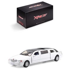 Детская инерционная металлическая машинка Serinity Toys, модель Линкольн, белый