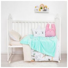 Плед двухслойный Крошка Я Горох, 85*100 см, велсофт