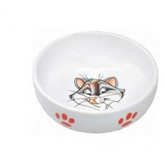 Миска керамическая рисунок кошка 13,4*4см 0,22кг (мкр134) N1