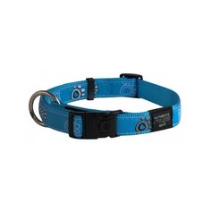 Rogz ошейник серия fancy dress, размер s (20-31 см), ширина 1,1 см, бирюзовая лапка (side release collar) hb01cg, 0,010 кг (2 шт)