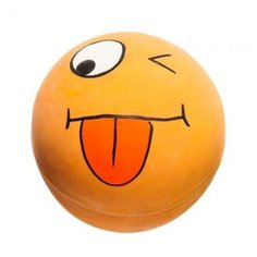 Karlie-flamingo игрушка для кошек мяч-мордашка желтый латекс (2 шт)