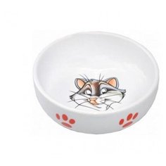 N1 миска керамическая рисунок кошка 13,4*4см 0,22кг (мкр134) (2 шт)