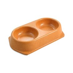 Triol миска natural из бамбука двойная, 0,18*2л 30241007, 0,208 кг