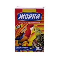 Жорка для мелких и средних попугаев с орехами (коробка), 0,500 кг (10 шт)