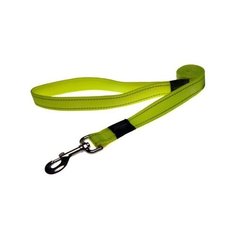 Rogz поводок серия utility, размер xl, ширина 2,5 см, длина 1,2м, желтый (fixed lead) hl05h, 0,120 кг