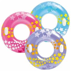 Надувной круг Intex "Яркие звезды" (в ассортименте) 91 см