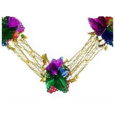 Гирлянда-растяжка Snowmen 30 см, 5 секций, 4 м, разноцветная