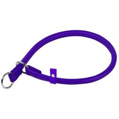 Ошейник-удавка рывковый waudog glamour (диаметр 10мм, длина 50 см) фиолетовый