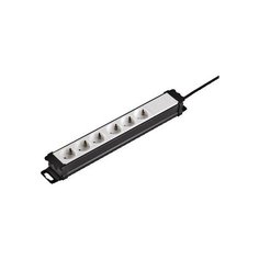 Сетевой удлинитель Hama H-47821 2м (6 розеток) черный/белый