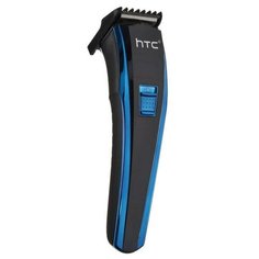 Машинка для стрижки HTC AT-210, 3 Вт, 4 насадки 3/6/9/12 мм, чёрно-синяя 5438164