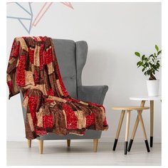 Плед Этель 1,5 спальный, Альдо, 150*200 см, 100% п/э, корал-флис, двухсторонний, 210 гр/м (1652606)
