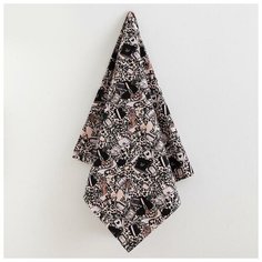 Простыня банная Этель "Леопард" 150х180 см, вафля 200г/м2, 100% хл 5928230