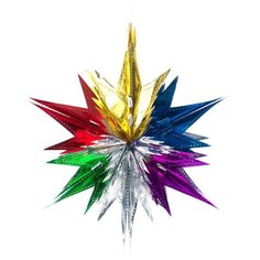 Новогодняя гирлянда Snowmen "Снежинка", 60х18 см, многоцветная (Е92134)