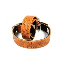 Зоотехнология-м 00426 ошейник кожаный с тиснением 30мм*66см Геогазтехнология