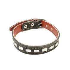 Зоотехнология-м 00310 ошейник двойная кожа с украшением 25мм*56см Геогазтехнология