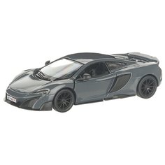 Детская инерционная металлическая машинка с открывающимися дверями, модель McLaren 675LT, серый Serinity Toys