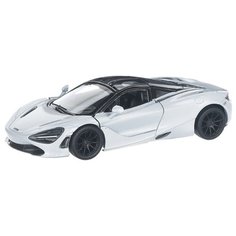 Детская инерционная металлическая машинка с открывающимися дверями, модель McLaren 720S, белый Serinity Toys