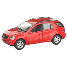 Детская инерционная металлическая машинка с открывающимися дверями, модель Merсedes-Benz ML, красный Serinity Toys