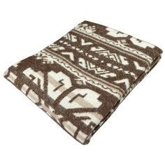 Плед ARLONI Этника, 170 х 200 см, коричневый