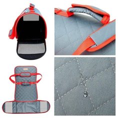 Сумка переноска saival пластик,стёжка, цвет серый, размер м