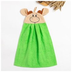 Полотенце-рушник махровый "Бычок" 43х35см, зеленый, хл100%, 300 г/м 5111625 Гранд Стиль