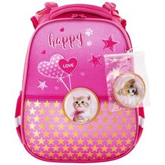 BRAUBERG Ранец Happy kitten (229896), розовый
