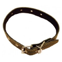 Зоотехнология-м 00440 ошейник кожаный щенячий 30мм*66см (2 шт) Геогазтехнология