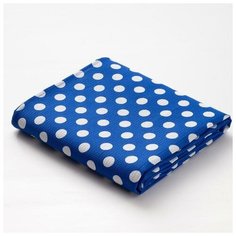 Простыня вафельная для бани Экономь и Я "Горох" 150х180 см, цв.синий, 150 гр/м2, 100% хл 5156893