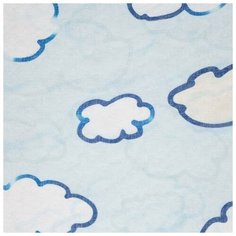 Тюль "Этель" Синие облака, 135*260 см без утяжелителя, 100% п/э 6930754