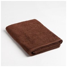 Полотенце махровое Экономь и Я 70х130 см, цв. шоколад, 100% хлопок 5405706