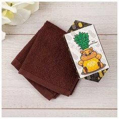 Махровое полотенце "Ананасик" 30 х 30 см, 100% хлопок 300гр/м2 4808548 Этель