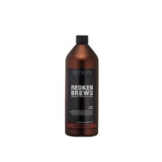 Redken Brews 3-IN-1 Шампунь, кондиционер и гель для душа 1000мл