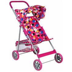 Прогулочная коляска Buggy Boom Mixy (8008) розовый/цветные круги