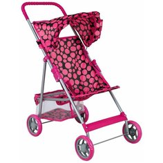 Прогулочная коляска Buggy Boom Mixy (8008) черный/розовый горох