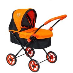 Детская игрушечная классическая коляска Buggy Boom для кукол Mixy 8015 с козырьком