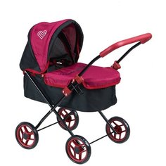 Детская игрушечная классическая коляска Buggy Boom для кукол Mixy 8015 с козырьком