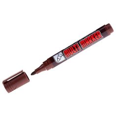 Перманентный маркер Crown Multi Marker CPM-800, пулевидный наконечник, 3 мм, коричневый {156718}