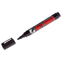 Перманентный маркер Crown Multi Marker Chisel CPM-800CH, скошенный наконечник, 5 мм, черный {207895}
