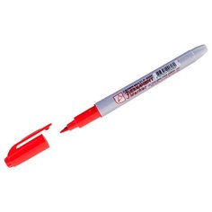 Перманентный маркер Crown Multi Marker Super Slim P-505F, пулевидный наконечник, 1 мм, красный {207902}