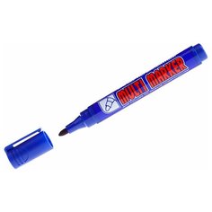 Перманентный маркер Crown Multi Marker CPM-800, пулевидный наконечник, 3 мм, синий {002675}