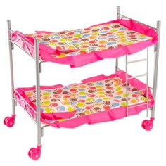 Buggy Boom Кроватка Loona двухъярусная (8887B) белый с разноцветными совами