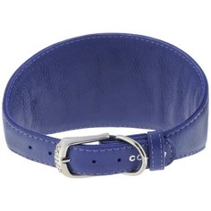 Ошейник collar glamour кожаный для борзых синий 18-24см (2 шт)