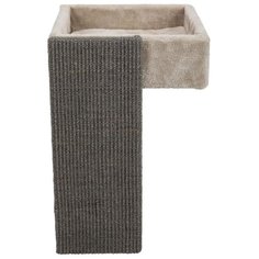 Когтеточка с лежаком для кошек на стеллаж, 48 см, светло-серый Trixie