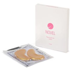 Коллагеновая маска для области вокруг глаз Crystal Gold. 5 пар Novel